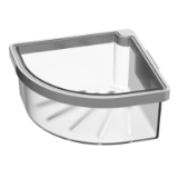 CHIC22 shower basket corner model plastic insert 16x 16.4x 7.2 cm - Sanitary accessories