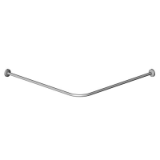 L-shaped shower curtain rod, adjustable - Sanitary accessories