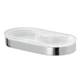 LINDO soap holder clear glass - Sanitary accessories