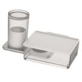 LIV Hygiene/utensils box + wet wipes box - Sanitary accessories